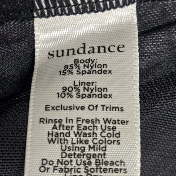 Sundance Swimsuit Womens Small Nera One Piece Black White Floral Bohemian Boho - Picture 8 of 10